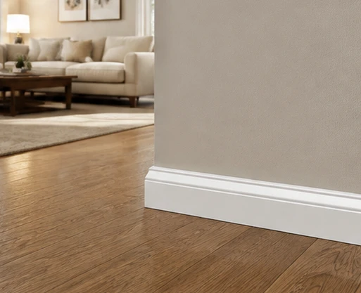 Contemporary Waterproof PS Skirting Board For Modern Interior Finishing factory