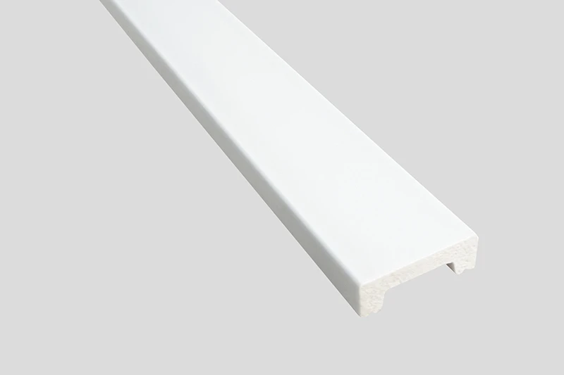 Segondè-Kalite PS Skirting Board Fini Blan