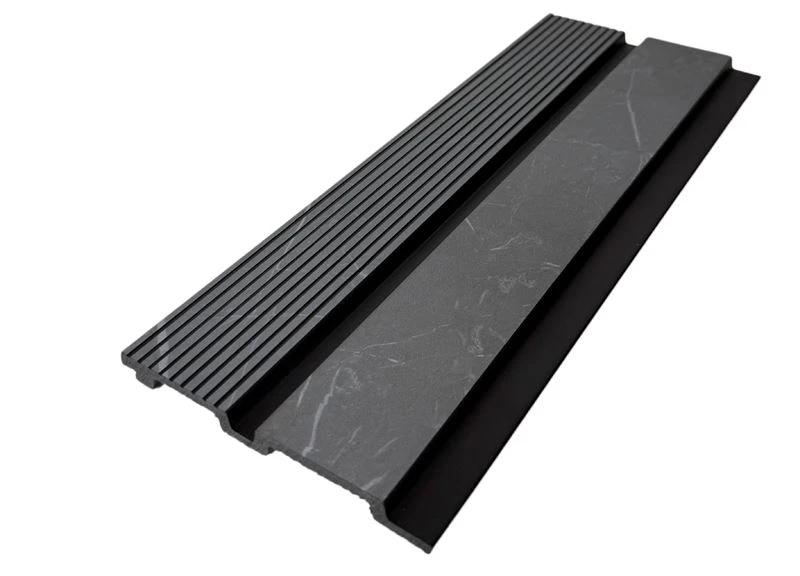 Modèn dekoratif panèl mi PS ak teksti 3D kannal